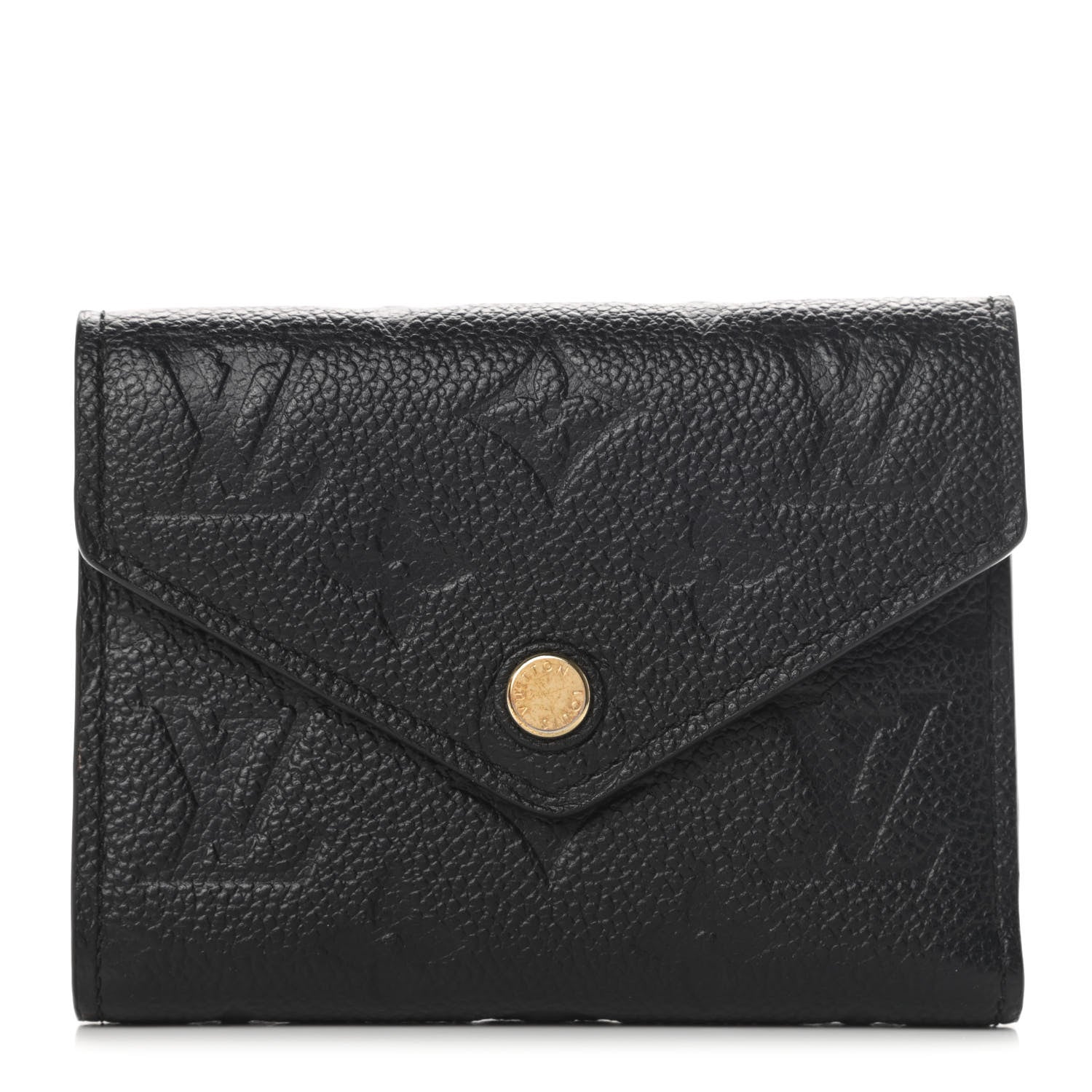 Louis Vuitton Empreinte Compact Curieuse Wallet Black 1 of 9