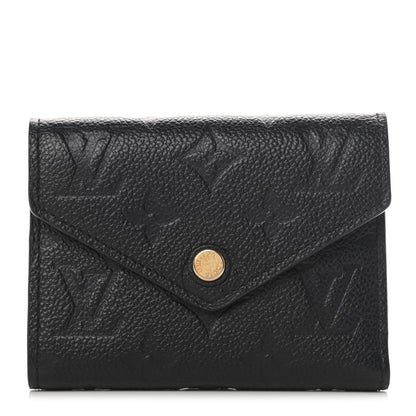 Louis Vuitton Empreinte Compact Curieuse Wallet Black 1 of 9