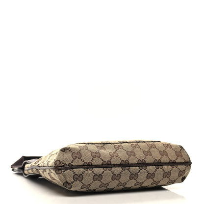 Gucci Monogram Flat Messenger Bag Dark Brown 4 of 11