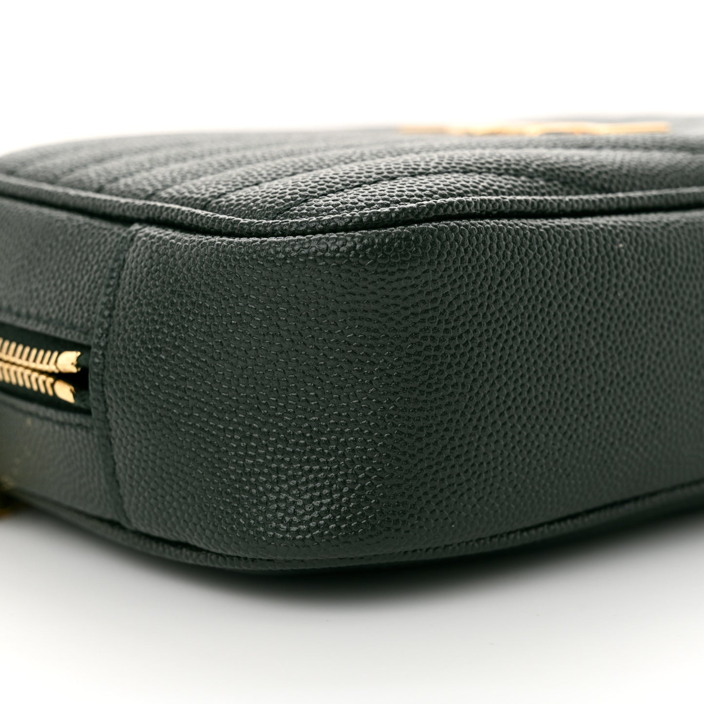 Grain De Poudre Matelasse Monogram Mini Lou Camera Bag New Vert Fonce