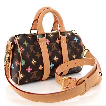 Louis Vuitton Monogram Craggy Keepall Bandouliere 25 Chocolate 3 of 10