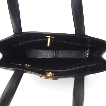 Chanel Lambskin Quilted CC Shoulder Bag Black 4 of 10