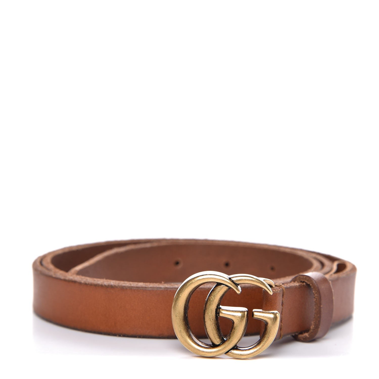 Gucci Faded Calfskin Double G 20mm Belt 95 38 Cuir 1 of 6