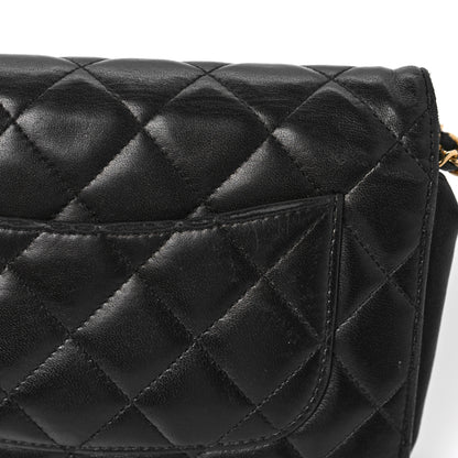 Chanel Lambskin Quilted Wallet On Chain WOC Black 12 of 12