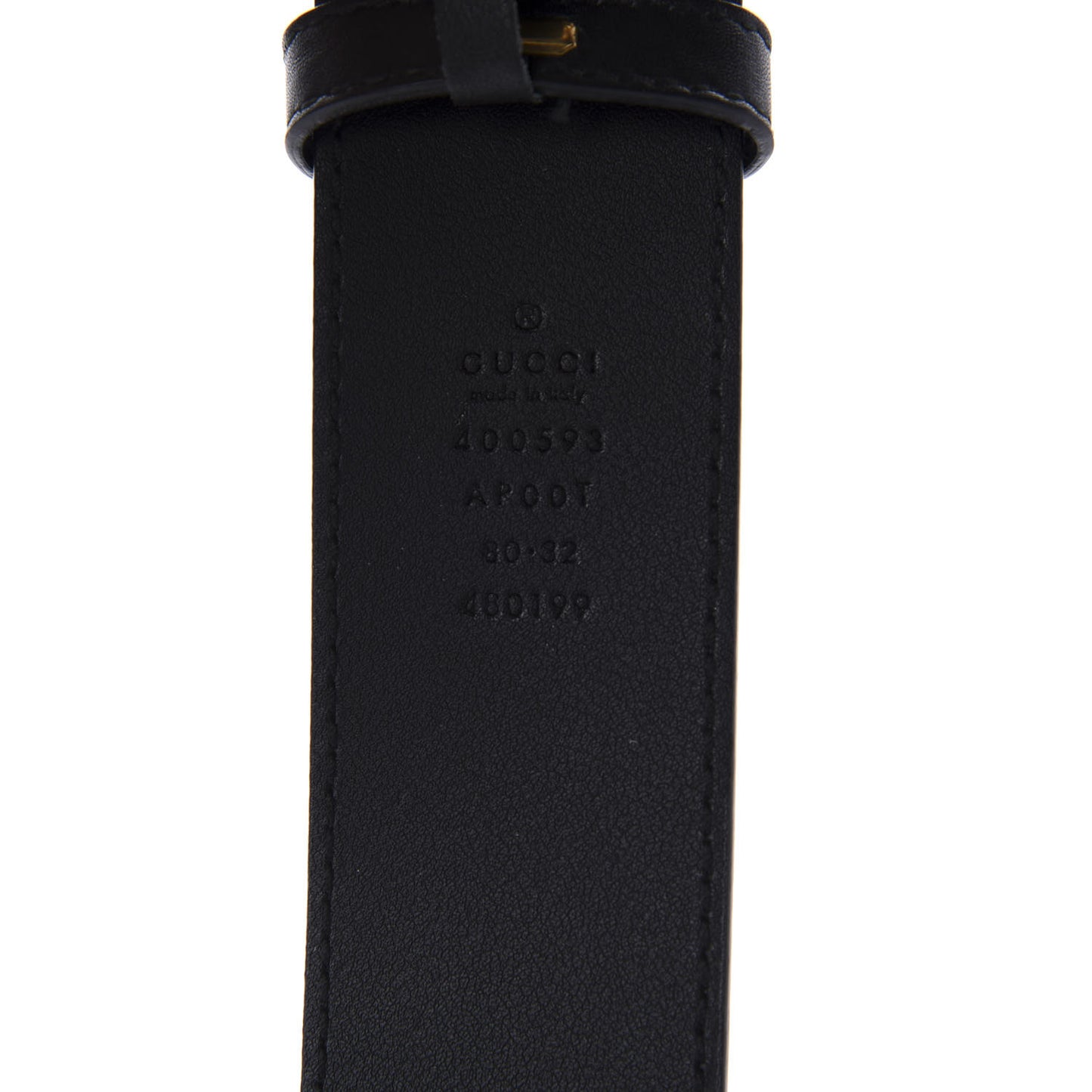 Calfskin Double G 40mm Belt 80 32 Black