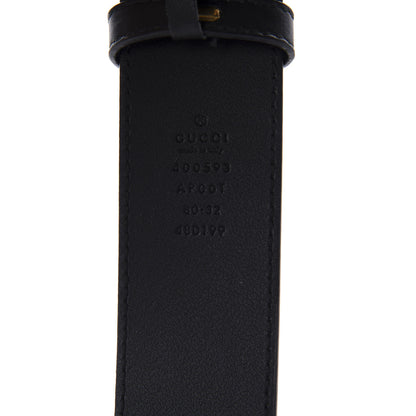 Gucci Calfskin Double G 40mm Belt 80 32 Black 3 of 3