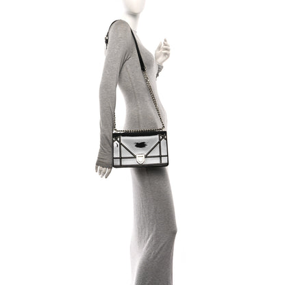 Christian Dior Patent Medium Diorama Flap Bag Black 2 of 11