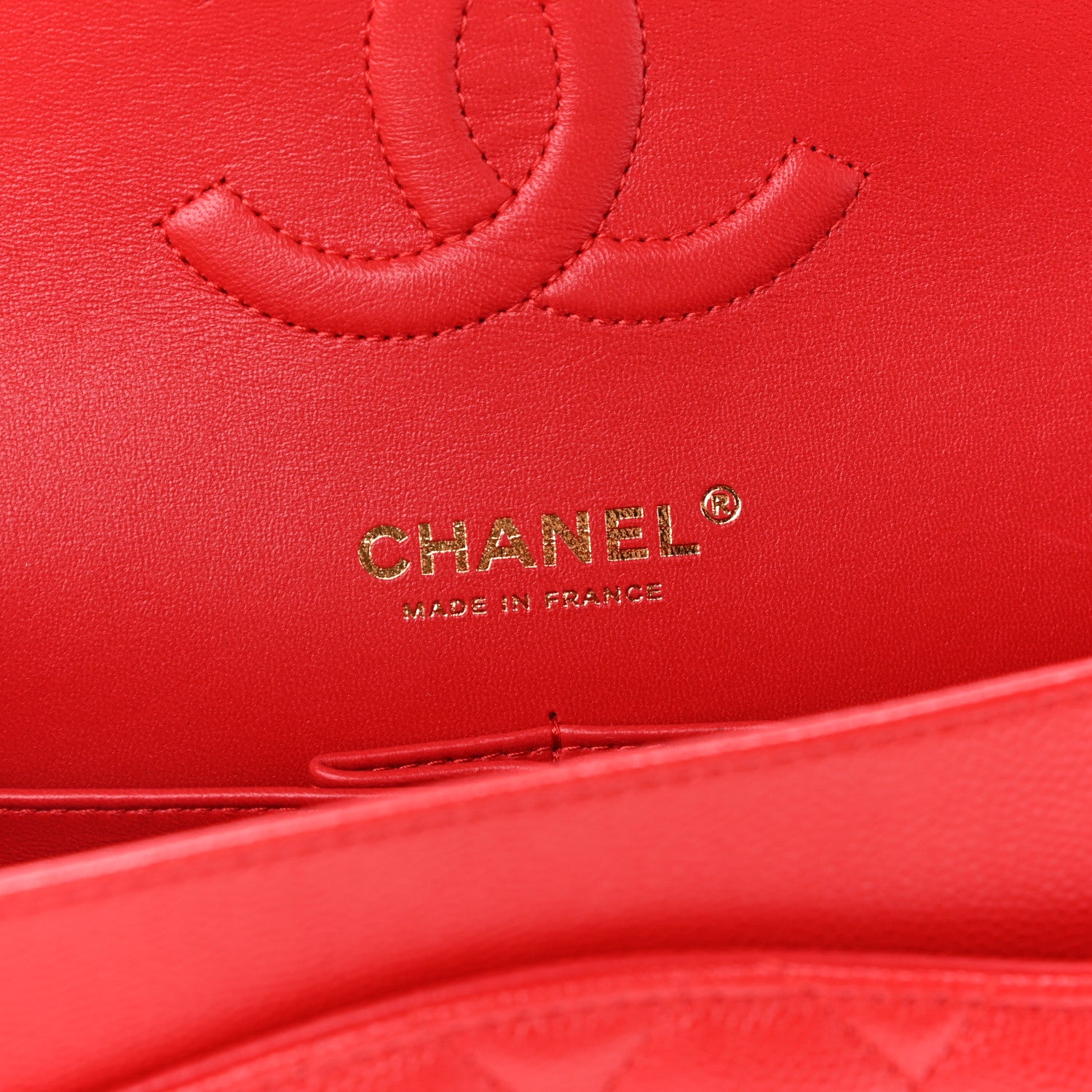 Chanel Caviar Quilted Medium Double Flap Red 5 of 10