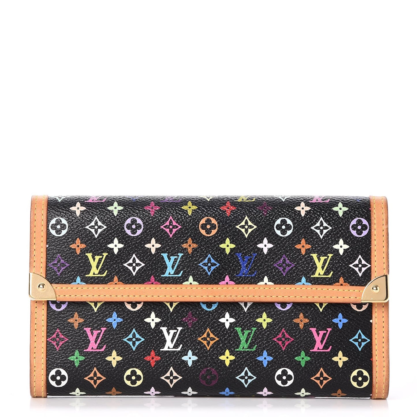 Monogram Multicolor Porte Tresor International Wallet Black