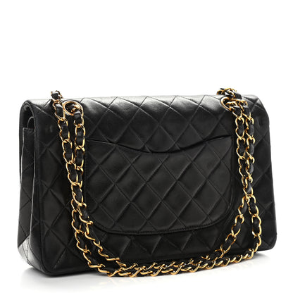 Chanel Lambskin Quilted Medium Double Flap Black 3 of 14