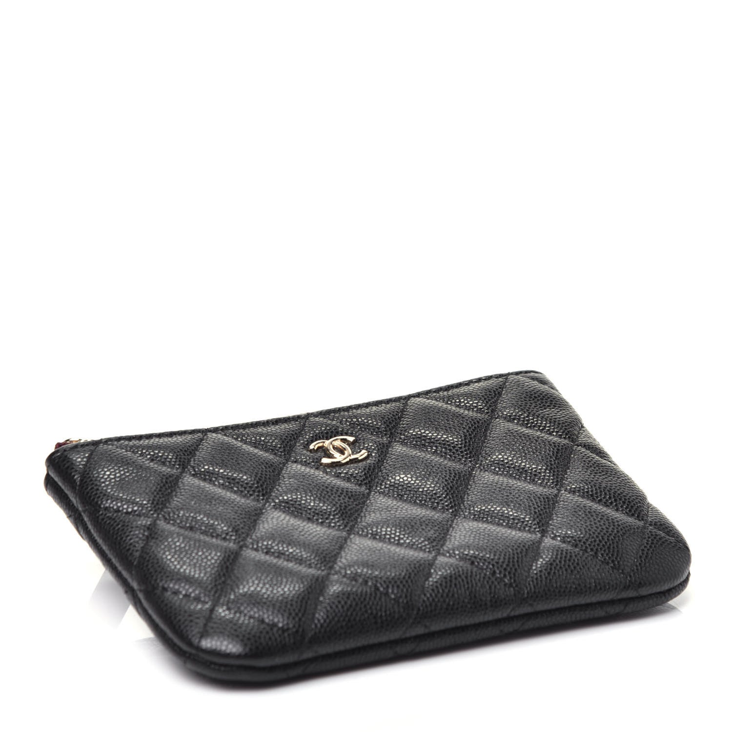 Chanel Caviar Quilted Small Cosmetic Case Black 4 of 8