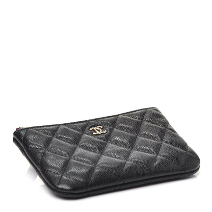 Chanel Caviar Quilted Small Cosmetic Case Black 4 of 8