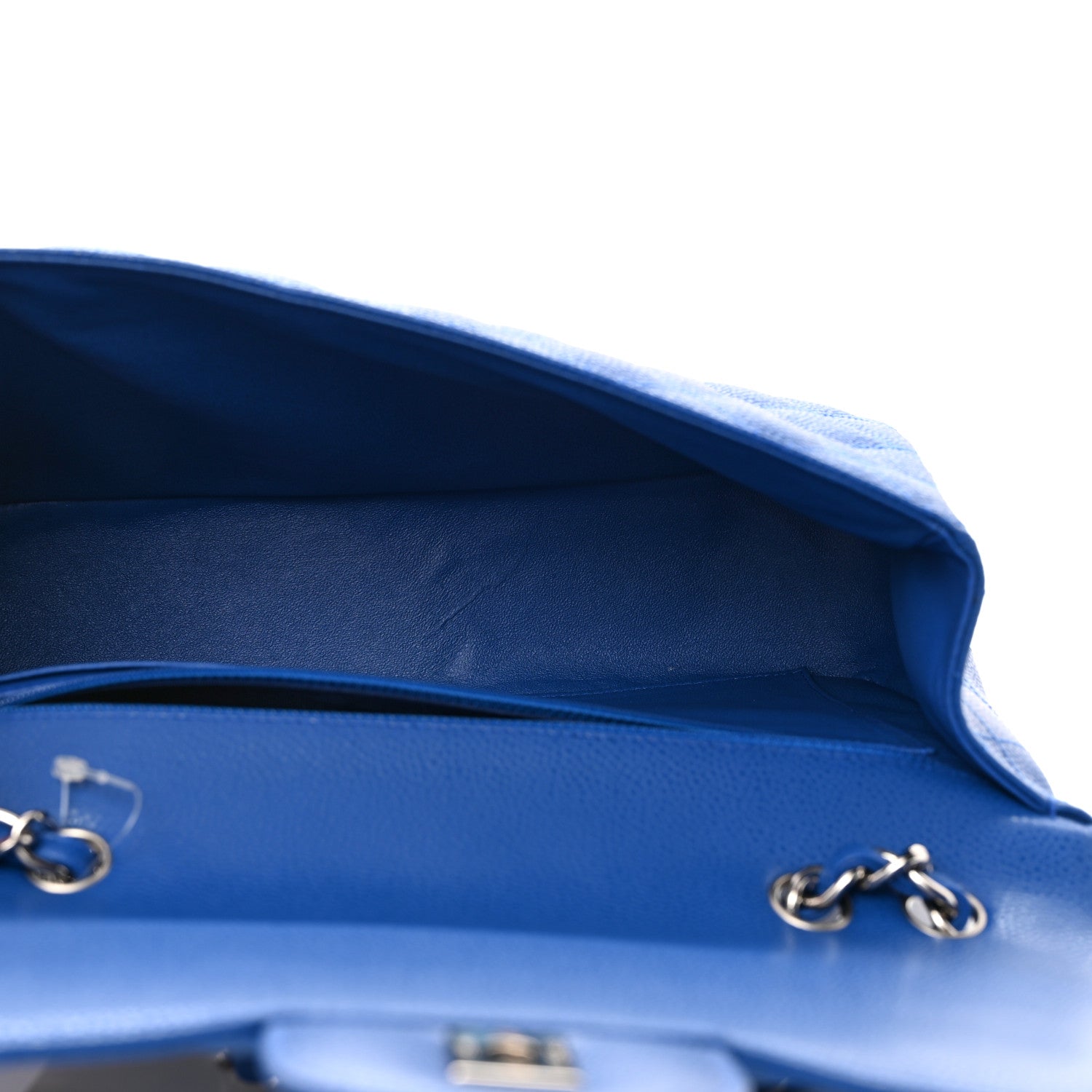 Chanel Caviar Quilted Jumbo Single Flap Dark Blue 5 of 11