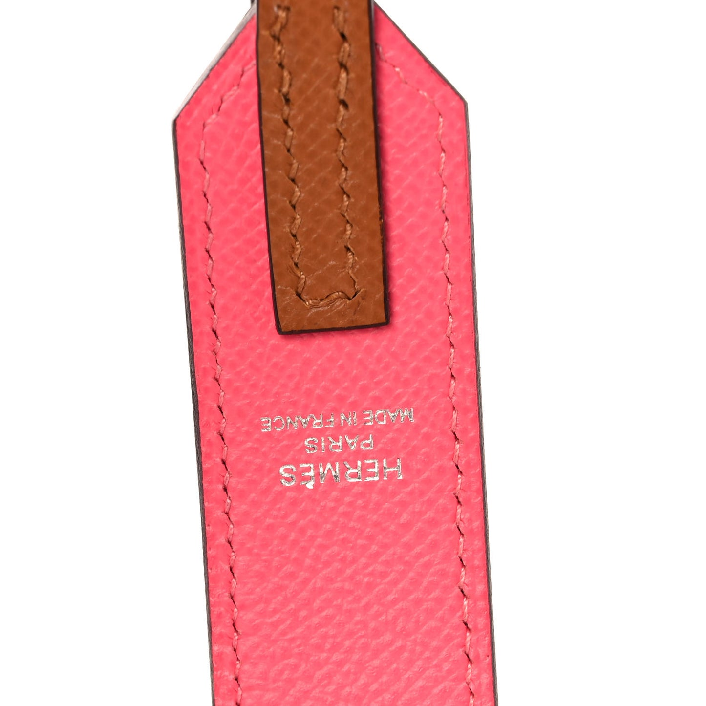 Epsom 30mm Tressage Au Galop Shoulder Strap Rose Azalee Senne Gold