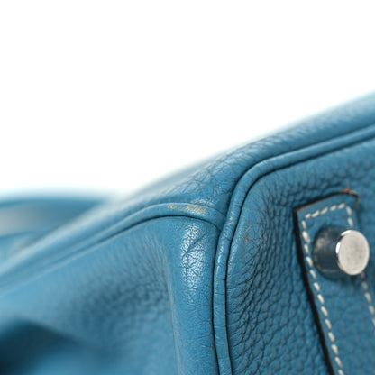 Hermes Togo Birkin 30 Blue Jean 12 of 13