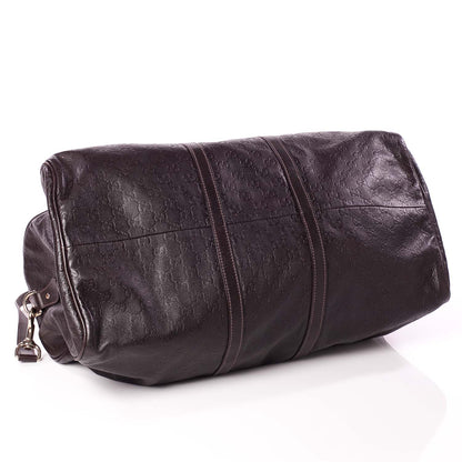 Gucci Guccissima Large Carry On Duffle Chocolate 5 of 9