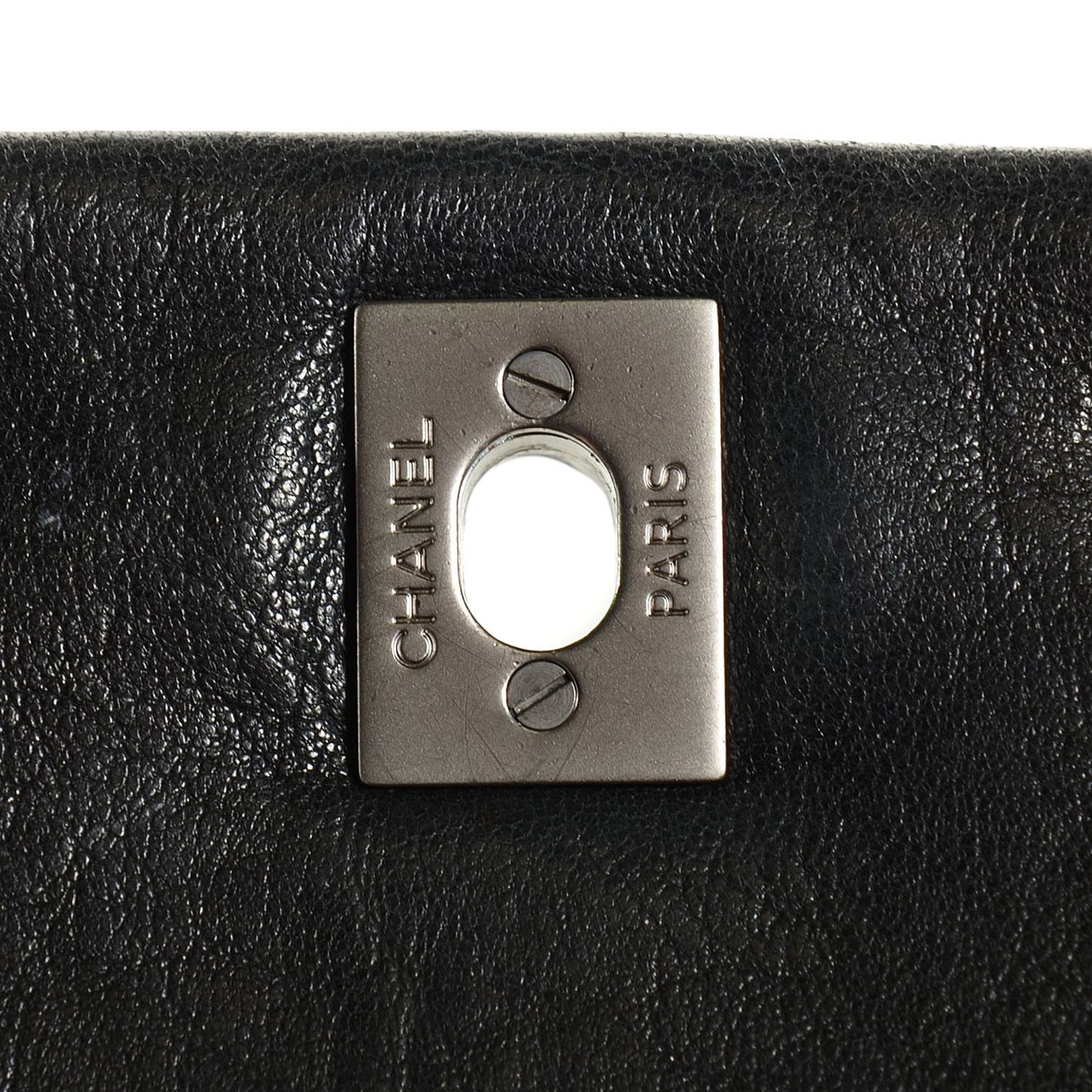 Lambskin Quilted Medium Leo Lion Flap Clutch Black