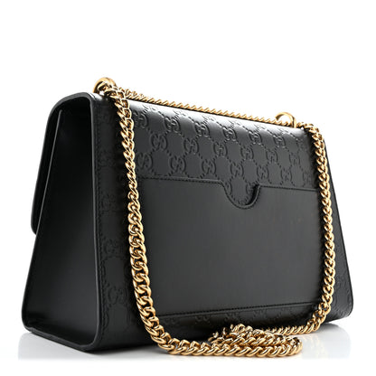 Gucci Guccissima Medium Padlock Shoulder Bag Black 3 of 13