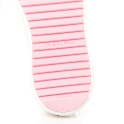 Louis Vuitton Calfskin Time Out Bow Sneakers 39 White Pink 6 of 8