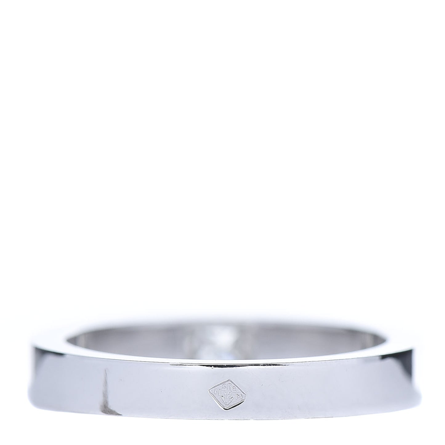 18K White Gold Diamond .25ct Tank Solitaire Engagement Ring 50 5.25