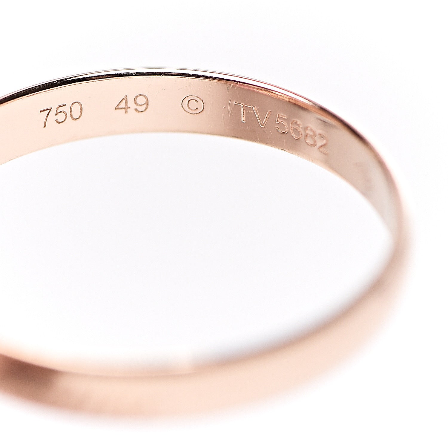 Cartier 18K Pink Gold Pink Sapphire Trinity Ring 49 4.75 3 of 4