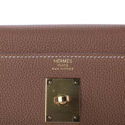 Hermes Togo Kelly Retourne 32 Gold 9 of 11