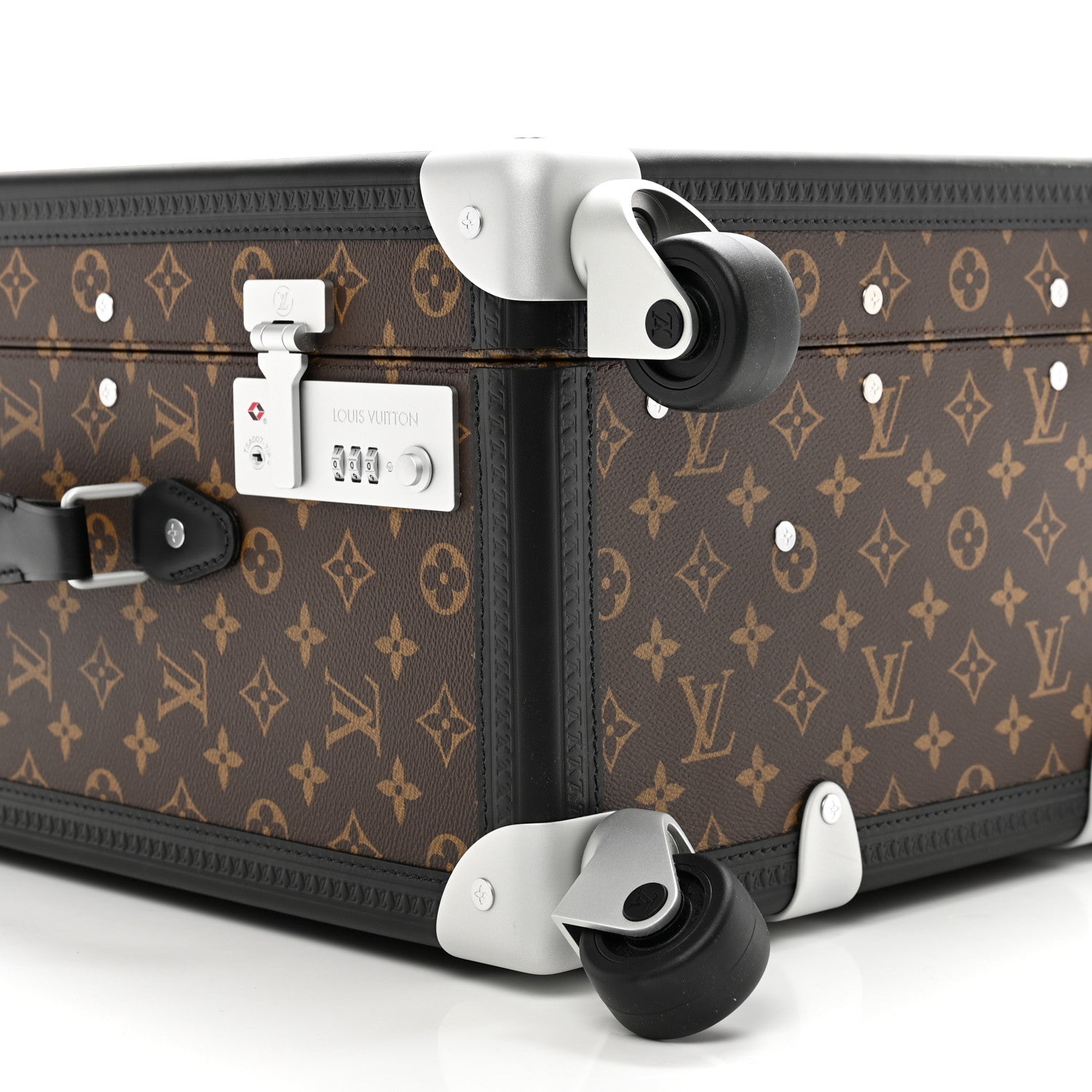 Louis Vuitton Monogram Macassar Rolling Trunk 7 of 9