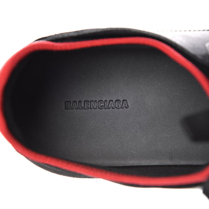 Balenciaga Mesh Calfskin Neoprene Mens Race Runner Sneakers 46 Black Red 9 of 11