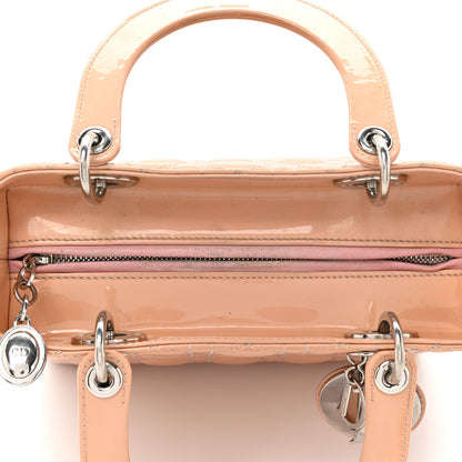 Christian Dior Patent Cannage Medium Lady Dior Rose Clair 10 of 22