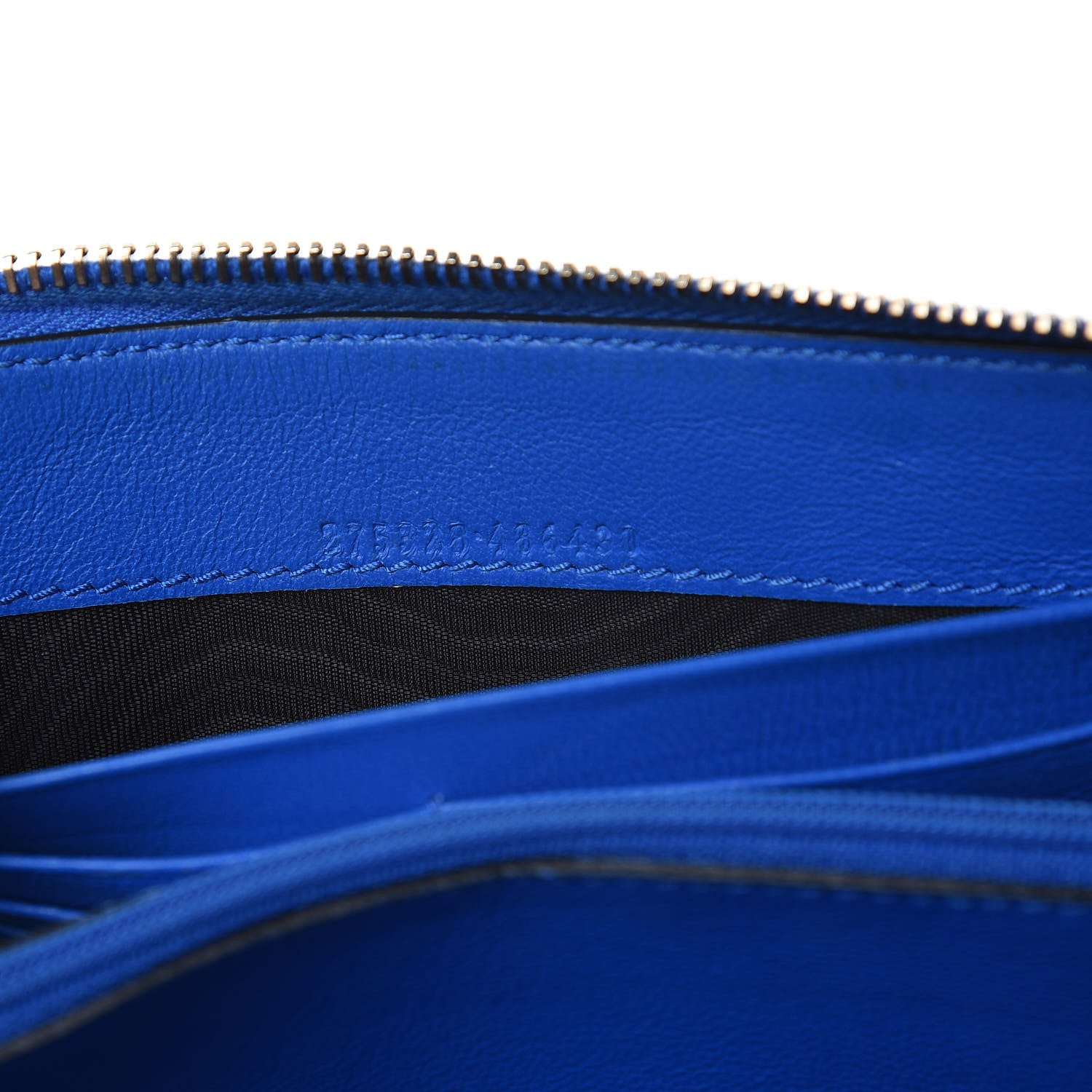 Alexander McQueen Nappa Skull Continental Zip Wallet Blue 5 of 11