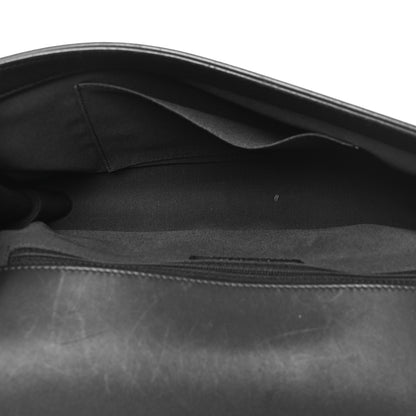 Chanel Lambskin Chevron Quilted New Medium Boy Flap Dark Navy Blue 5 of 10