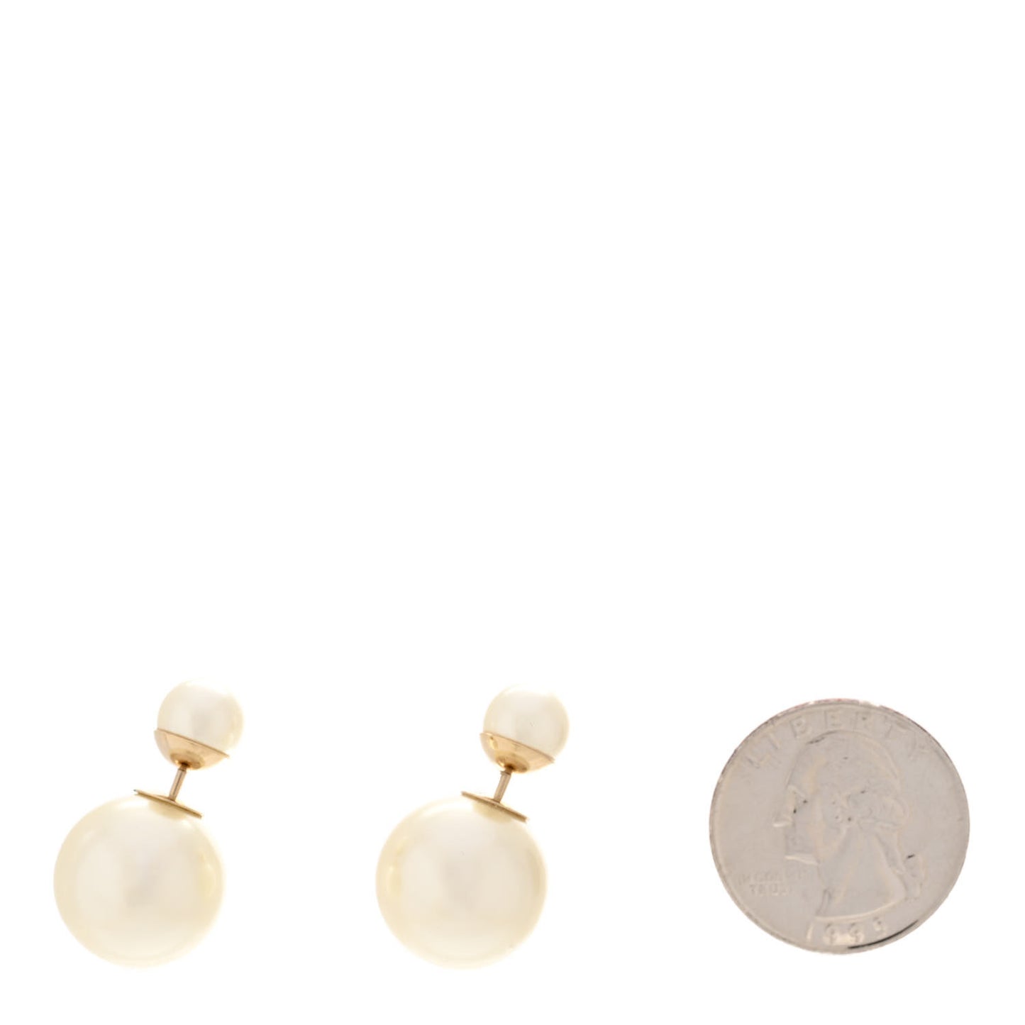 Pearl Mise En Dior Tribal Earrings Gold