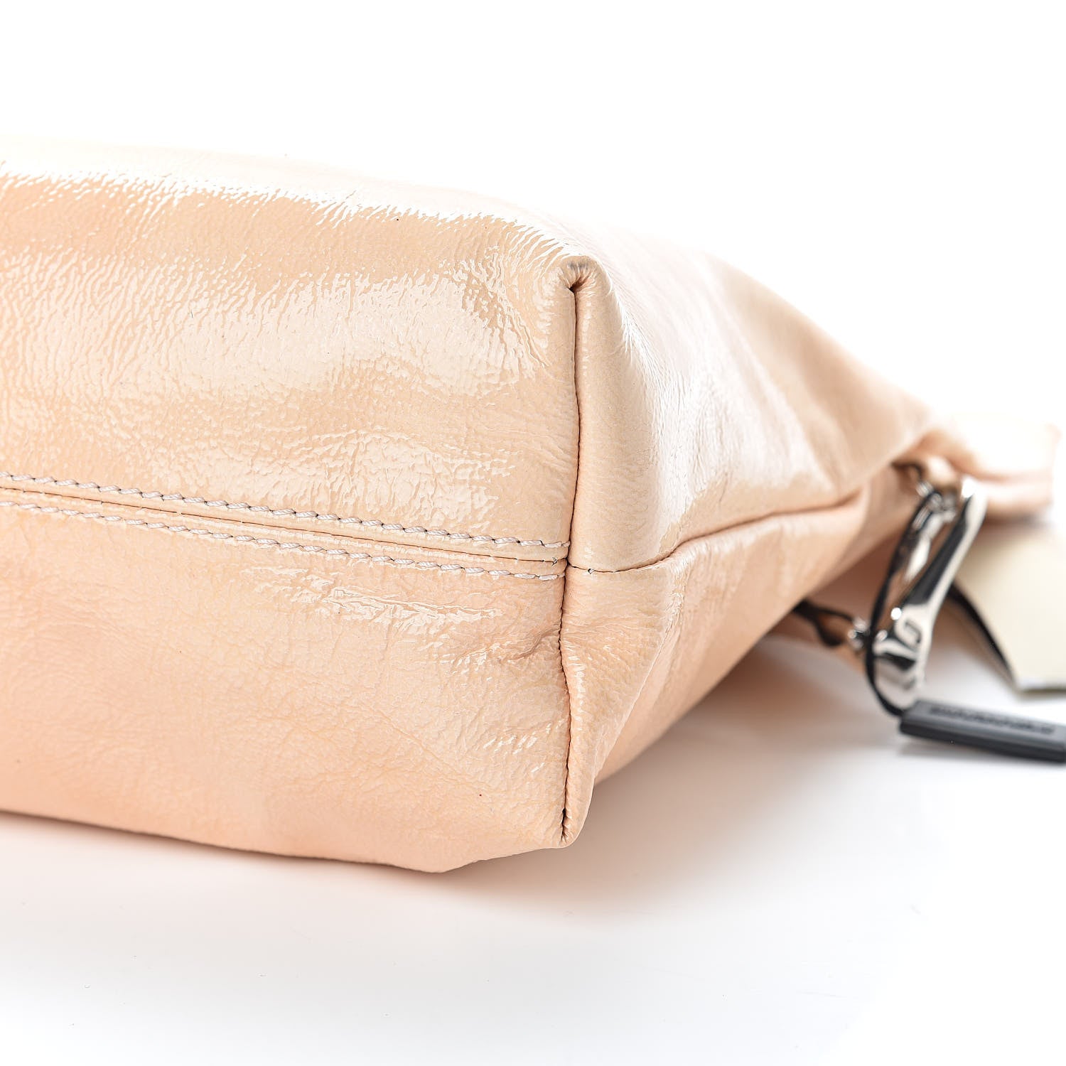 Burberry Patent Fold Over Crossbody Beige 11 of 11