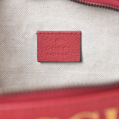 Gucci Grained Calfskin Logo Belt Bag Hibiscus Red 6 of 10