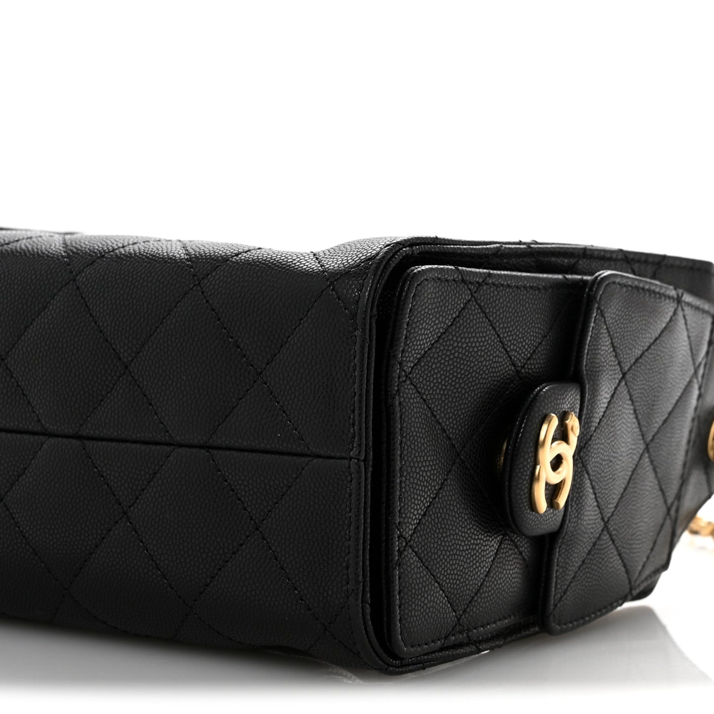Caviar Quilted Mini Chanel 25 Handbag Black