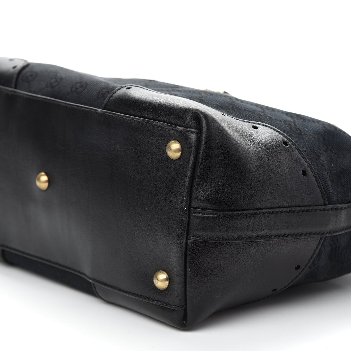Monogram Large Punch Tote Black
