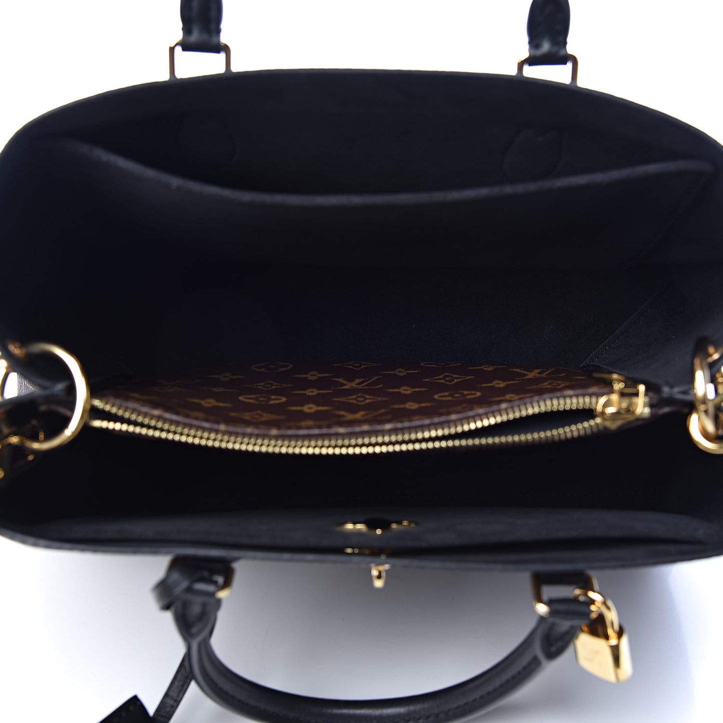 Monogram Flower Tote Black