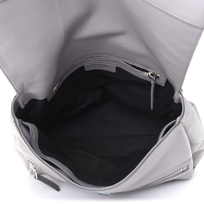 Givenchy Grained Calfskin Medium Pandora Pure Flap Bag Pearl Grey 10 of 19