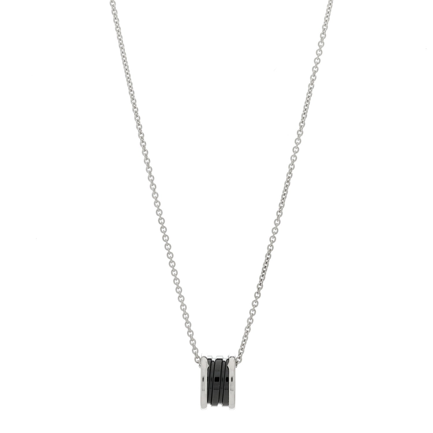 Bulgari Sterling Silver Ceramic Save The Children Pendant Necklace 1 of 7