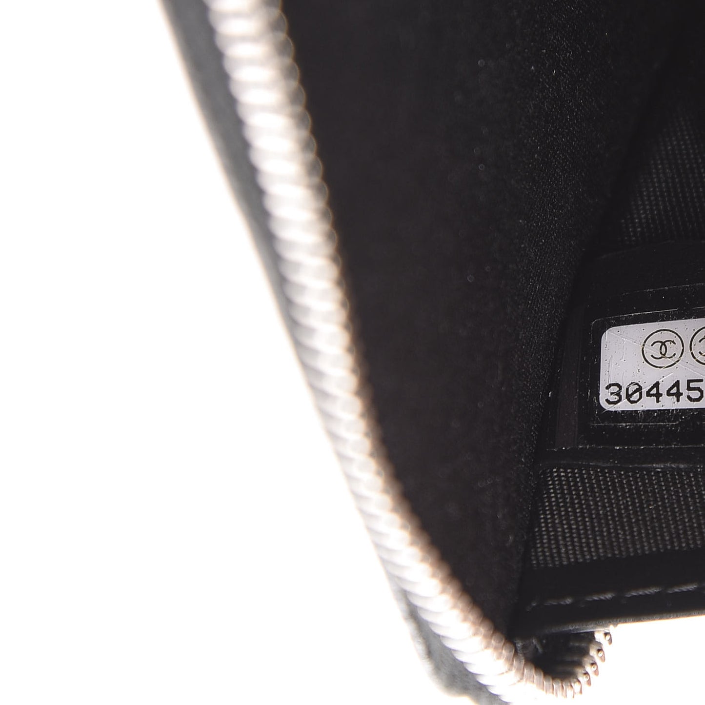 Caviar Camellia Embossed Key Holder Case Black