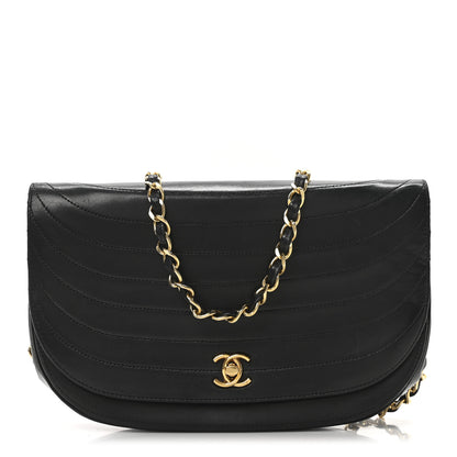 Chanel Lambskin Horizontal Quilted Small Single Flap Black 1 of 10