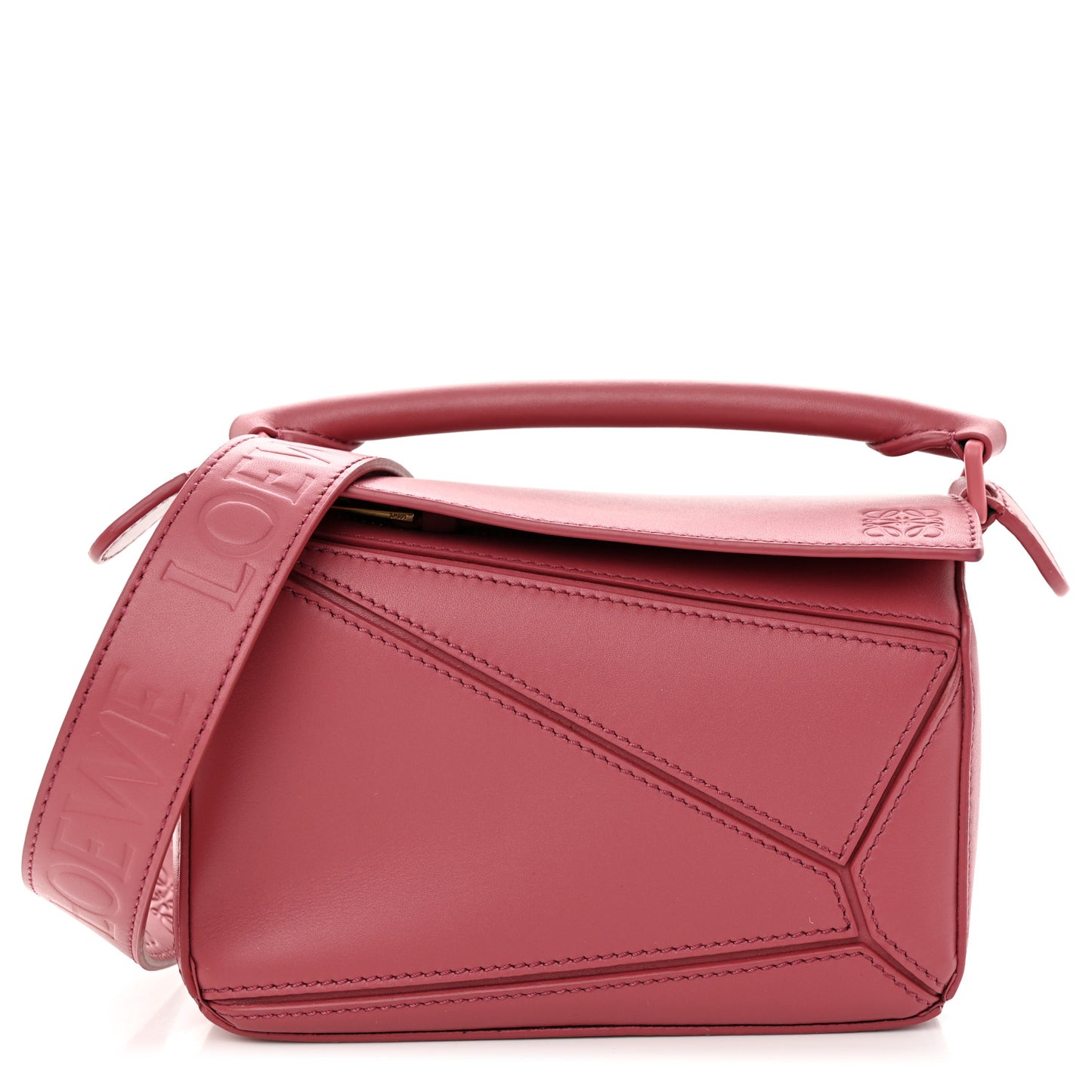 Calfskin Mini Puzzle Bag Plumrose
