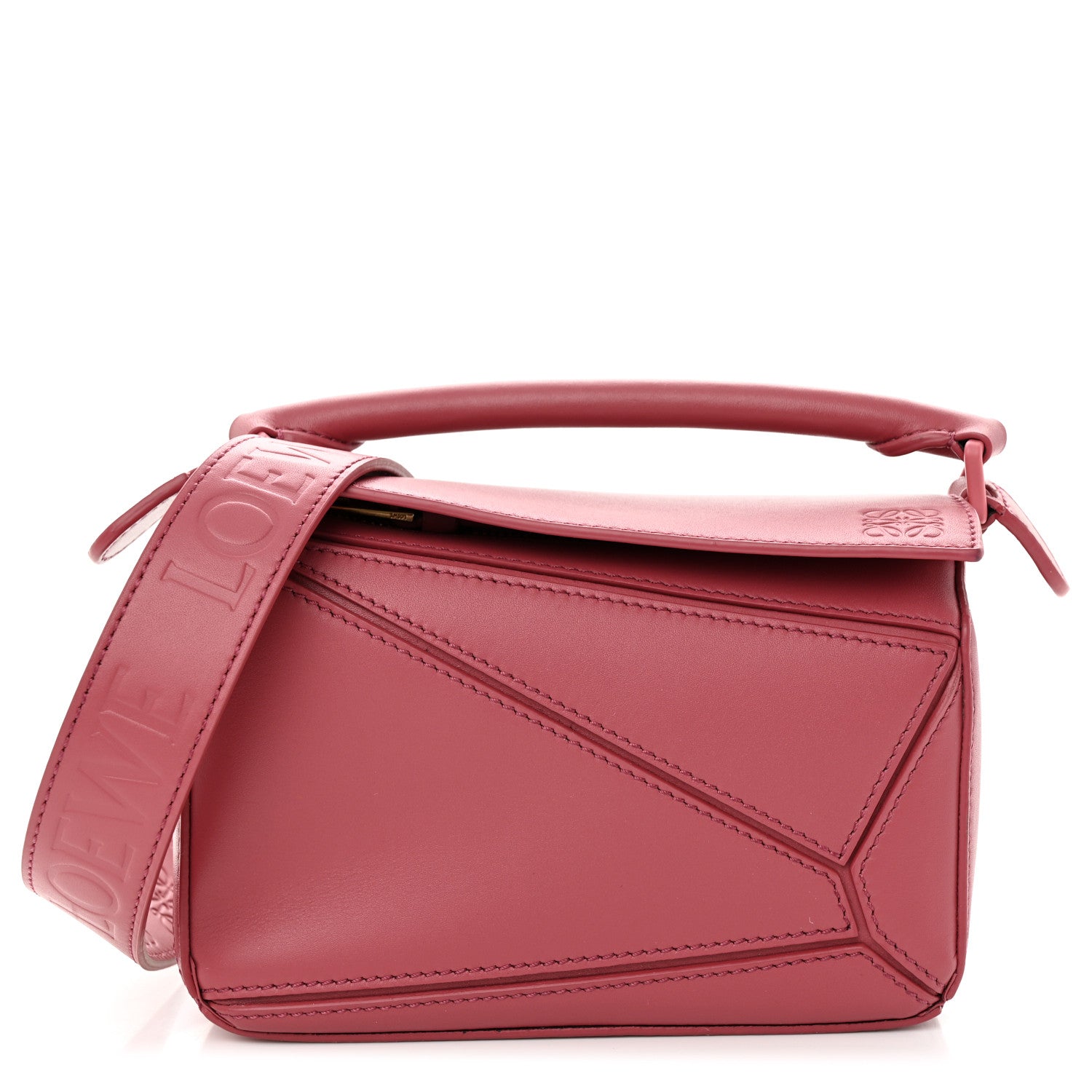 Loewe Calfskin Mini Puzzle Bag Plumrose 1 of 9