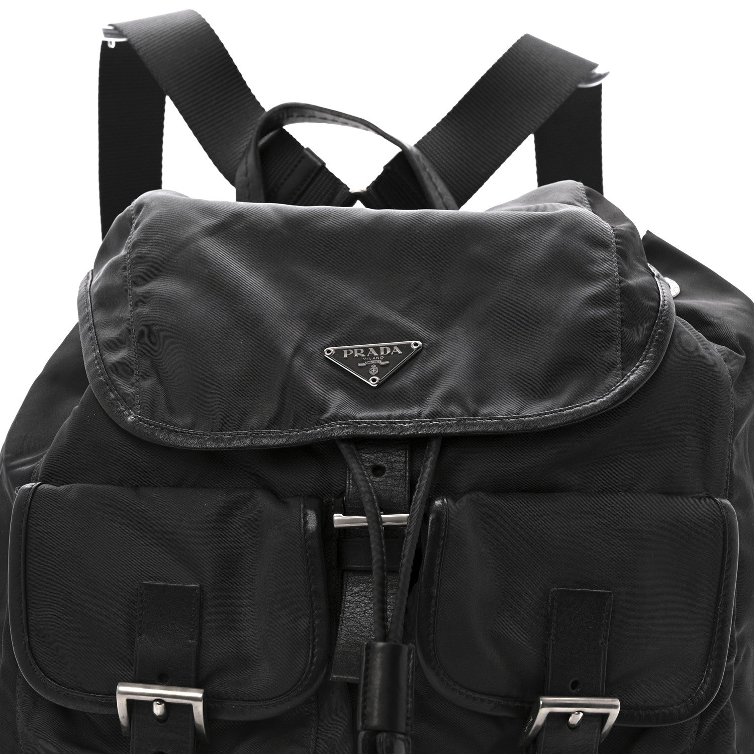 Prada Nylon Vela Medium Backpack Black 8 of 15
