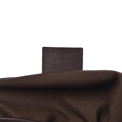 Gucci GG Plus Monogram Web Large Flap Messenger Bag Beige Dark Brown 7 of 12