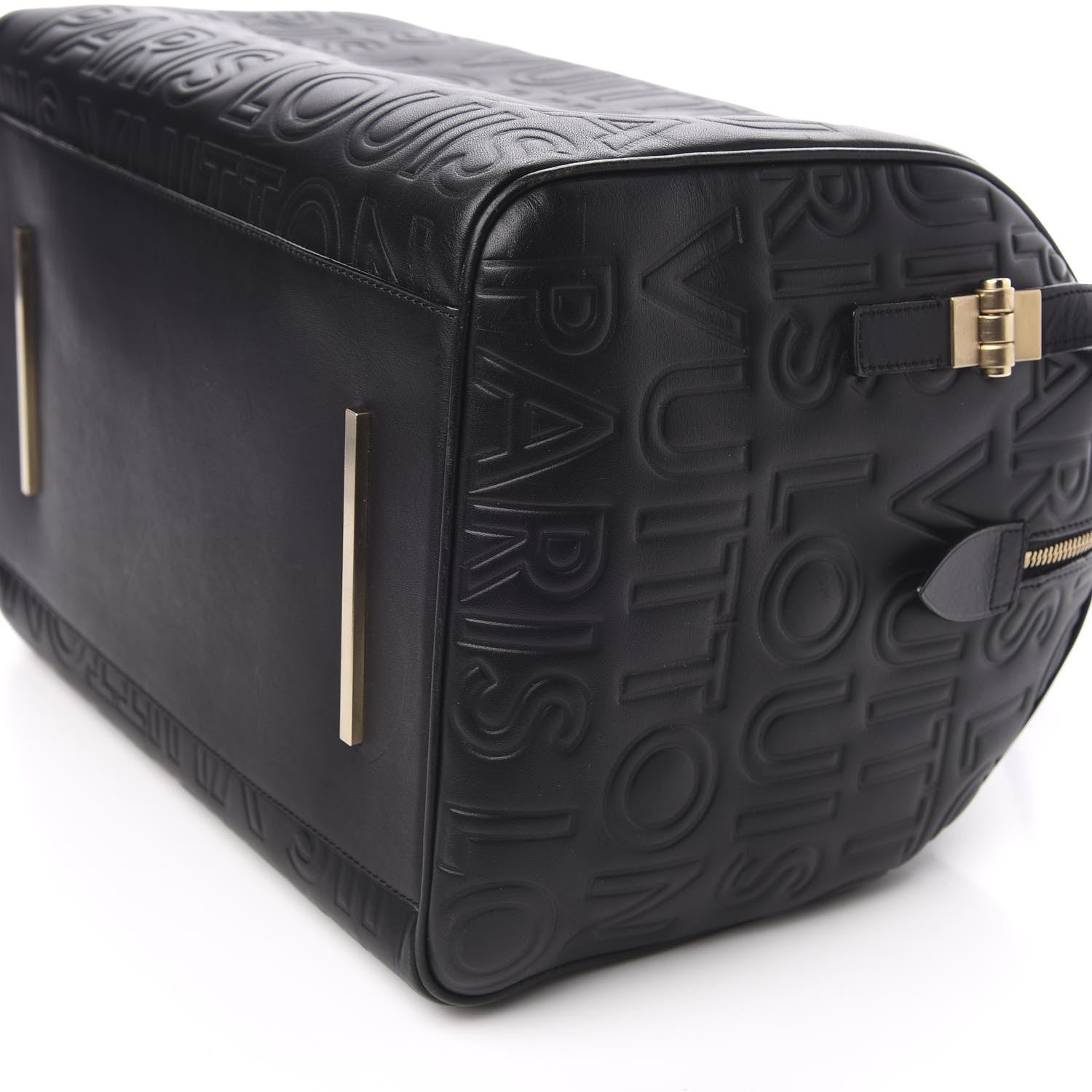 Louis Vuitton Calfskin Embossed Speedy Cube 30 Black 9 of 10