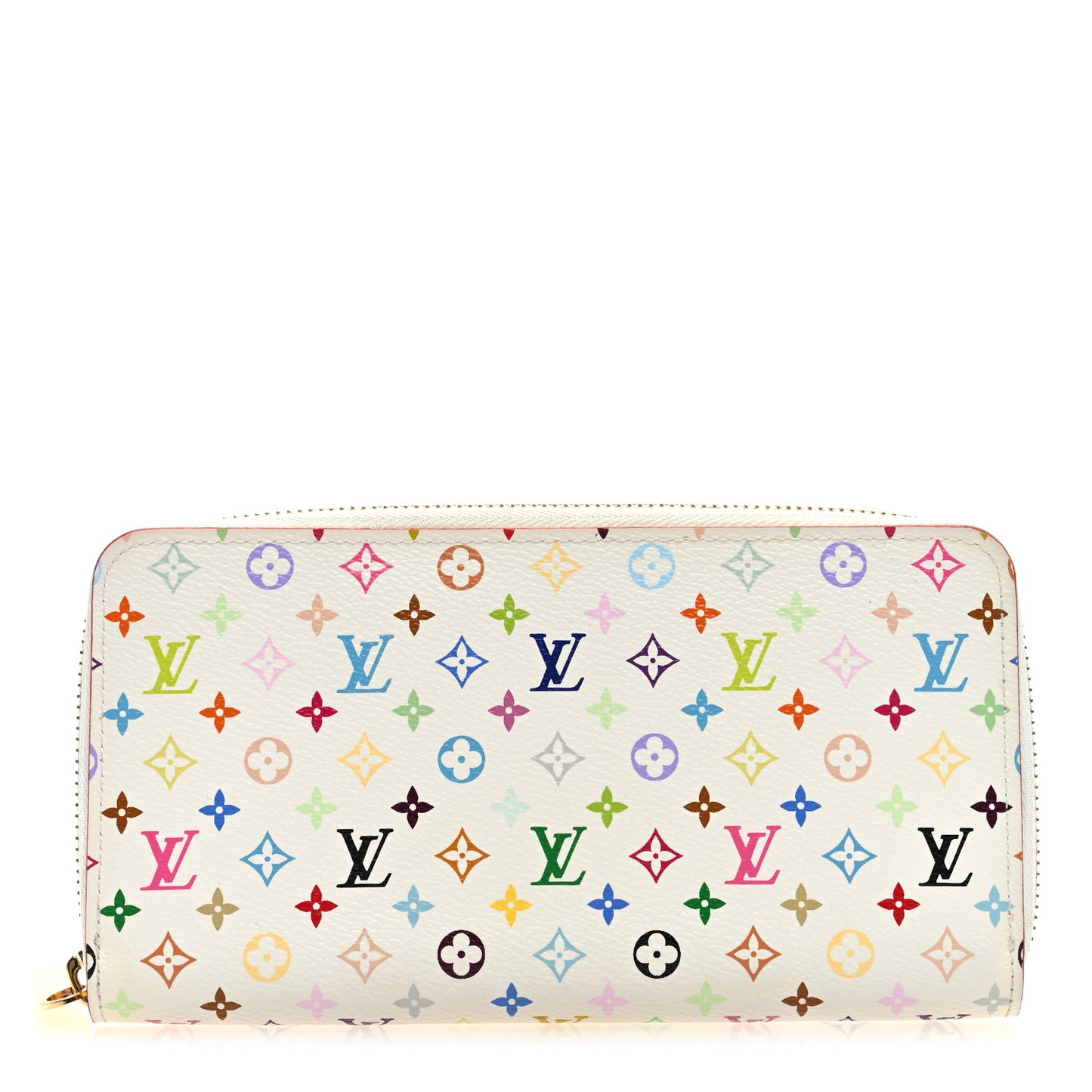 Monogram Multicolor Zippy Wallet White Litchi
