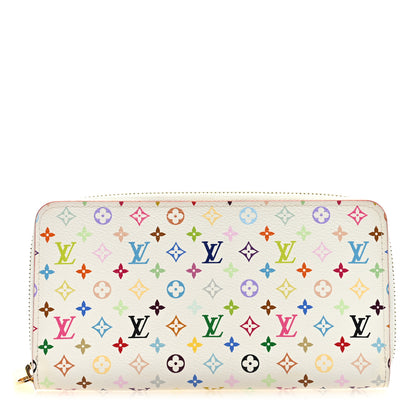 Louis Vuitton Monogram Multicolor Zippy Wallet White Litchi 1 of 6