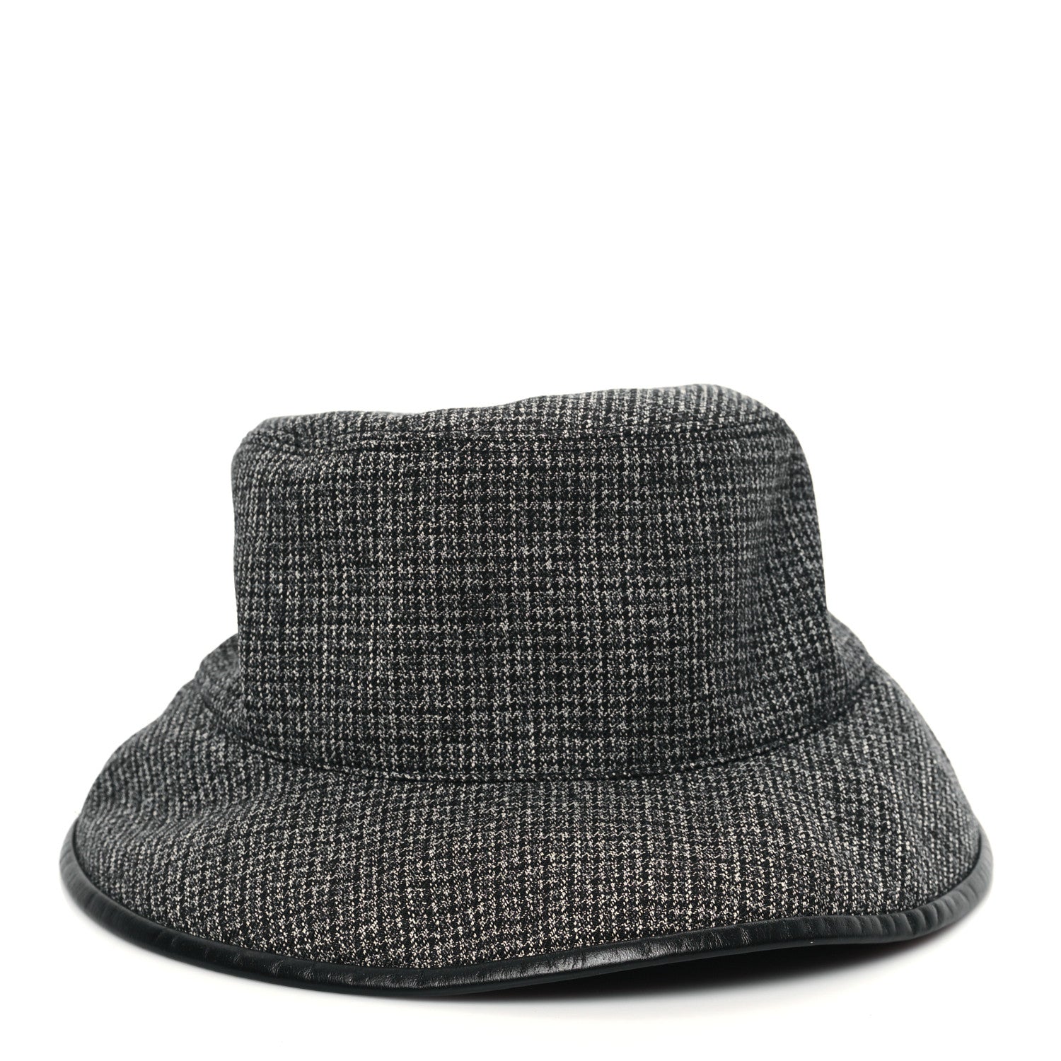 Gucci Wool Nylon GG Monogram Reversible Bucket Hat XL Black Grey 4 of 13