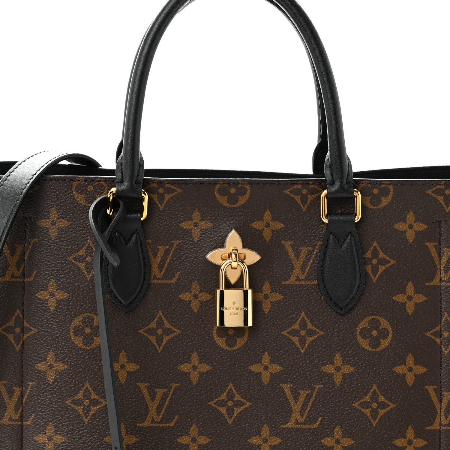 Louis Vuitton Monogram Flower Tote Black 7 of 10
